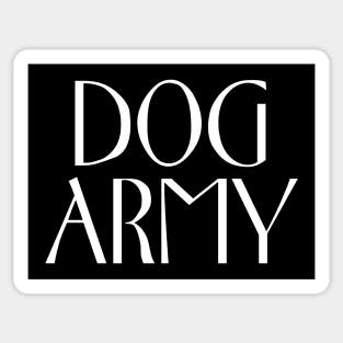 Dog Army Sticker